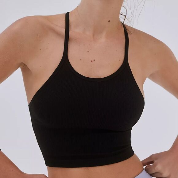 Free People Happiness Runs Tank Solid Black XS/S - Picture 1 of 4
